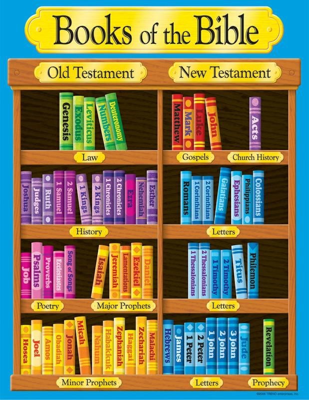 Books of the Bible bookshelf