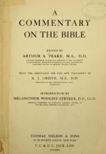 A Commentary on the Bible