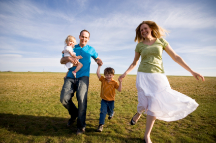 Family In Field